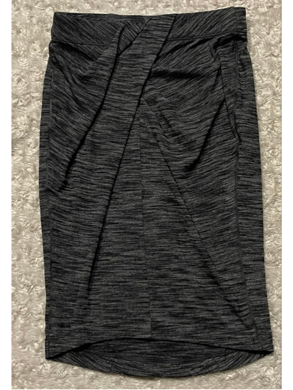 Lululemon Women’s Yoga Haven Skirt, Size 4, Heathered Black, VGUC